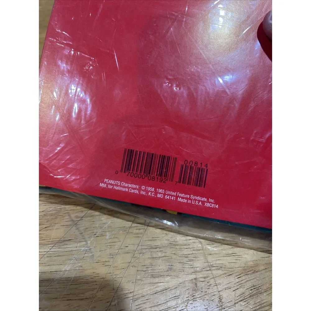HALLMARK‎ Peanuts Characters Snoopy Vintage Christmas {1} Gift Bag 40